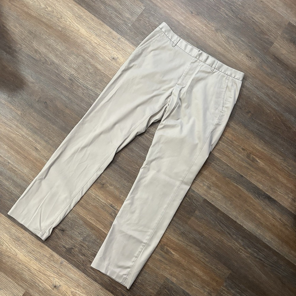 Bonobos Slim Fit Khaki Beige Chino Pants Men's Sz 33x32 Business Casual
